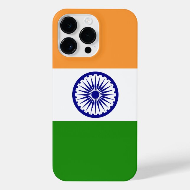 Coque iPhone Drapeau de l'Inde (Verso)