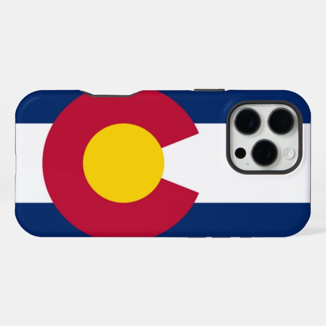 Coque iPhone Drapeau du Colorado (Verso Horizontal)