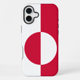 Coque iPhone 16 Plus Drapeau du Groenland