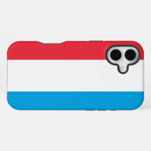 Coque iPhone 16 Plus Drapeau du Luxembourg
