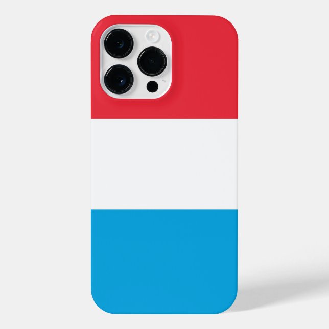 Coque iPhone Drapeau du Luxembourg (Verso)