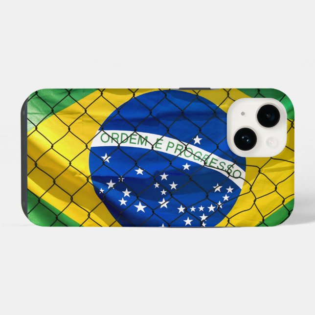Coque iPhone Drapeau Ordem e Progresso du Brésil (Verso Horizontal)