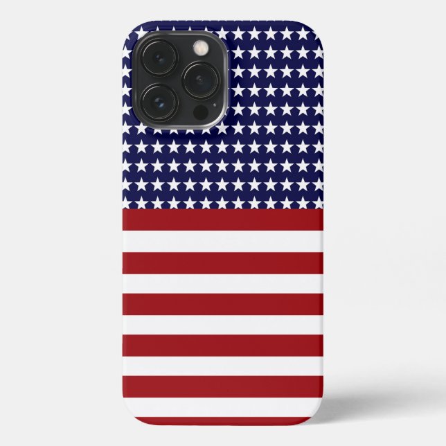 Coque iPhone Drapeau patriotique américain inspiré (Verso)