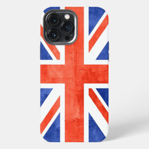 Etui iPhone 13 Pro Max Drapeau Royaume-Uni Grunge
