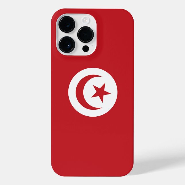 Coque iPhone Drapeau tunisien (Verso)