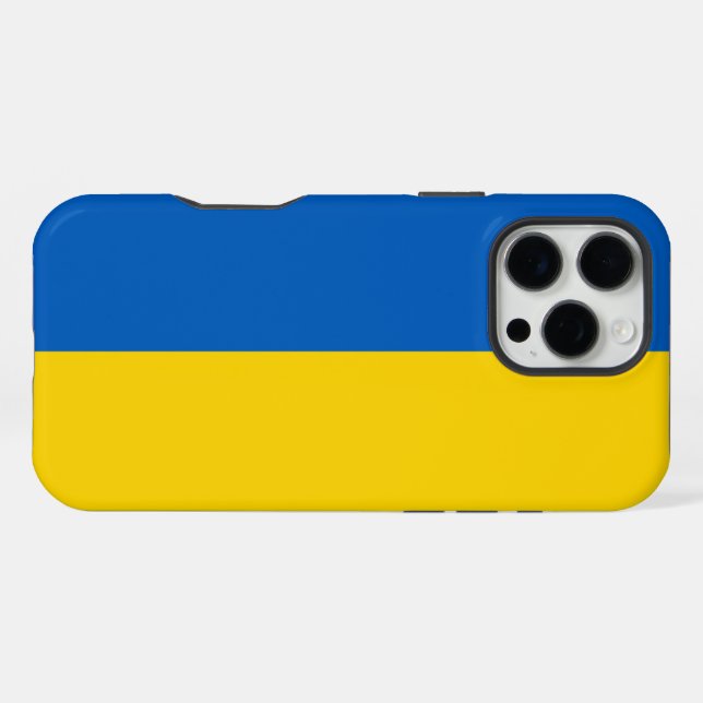 Coque iPhone Drapeau Ukraine (Verso Horizontal)