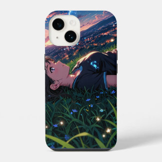 Coque Pour iPhone 14 Dreamy Star Gazing