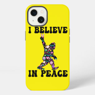 Etui iPhone 13 Drôle Bigfoot Je Crois En La Paix