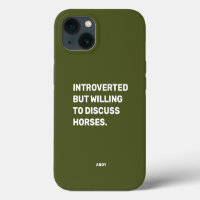 Drôle Introverti Mais Prêt à Discuter des Chevaux