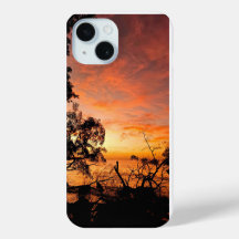 Coque iphone du coucher de soleil tropical de la m