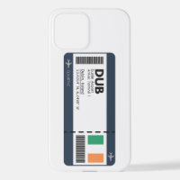 DUB Dublin Boarding Pass - billet Irlande