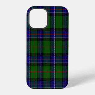 Coque iPhone 12 Pro écossais tartan bleu vert carreaux
