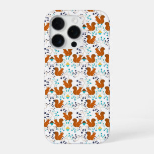 Coque iPhone 16 Pro Écureuils aux baies de chêne