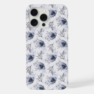 Élégant floral bleu