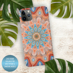 Coque iPhone 16 Pro Max Élégant Moderne Abstrait Art de Mandala Bohème