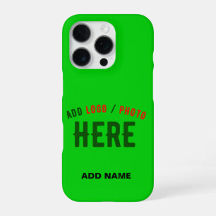 COQUE iPhone 16 PRO ÉLÉGANT MODERNE PERSONNALISÉ VERT CITRON MARQUE VE
