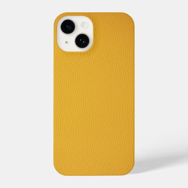 Coque iPhone  Elegant Orange leather (Verso)