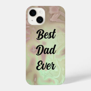 Coque Pour iPhone 14 Élégant Vert Meilleur Père Jamais