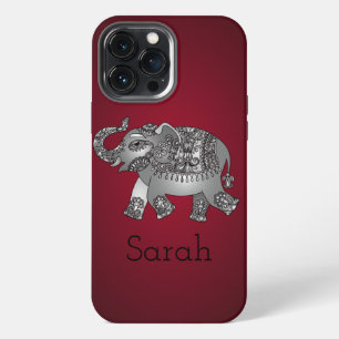 Etui iPhone 13 Pro Max Éléphant Rouge Cool