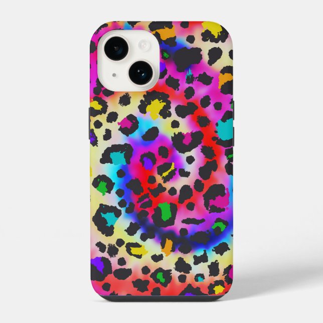 Coque iPhone empreinte de léopard dynamique (Verso)