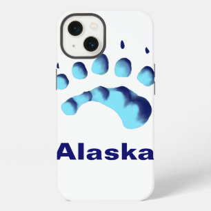 Etui iPhone 13 Empreinte de patte d'ours polaire