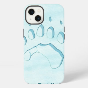 Etui iPhone 13 Empreinte de patte d'ours polaire