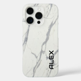 Coque iphone en marbre blanc Carrare - Élégant min