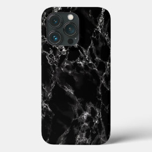 Coque iphone en pierre de marbre noir
