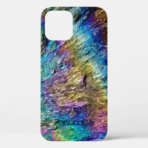 Coque iphone en pierre motif abstrait de couleur b