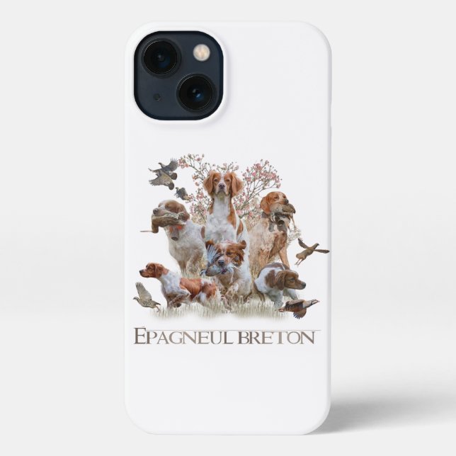Coque iPhone Epagneul Breton, Bretagne Espagne (Verso)