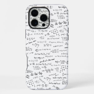 Coque iPhone 16 Pro Max Équations de formules mathématiques Arrière - plan