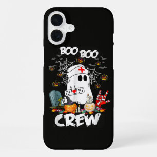 Coque iPhone 16 Plus Équipage Boo Boo Infirmière Fantôme Halloween Effr