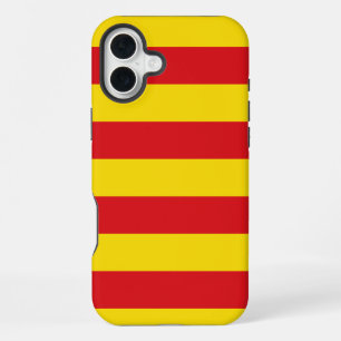 Coque iPhone 16 Plus Espagne : La Senyera Drapeau de Catalogne
