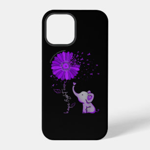 Coque iPhone 12 Pro Espoir Combat Éléphant Mignon Maladie d'Alzheimer