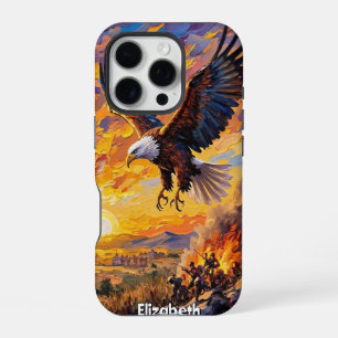 Coque iPhone 16 Pro Espoir de montée en puissance, Ciels enflammés