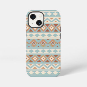 Etui iPhone 13 Mini Essence Aztèque Ptn IIIb Crèmes Bleues Terracottas