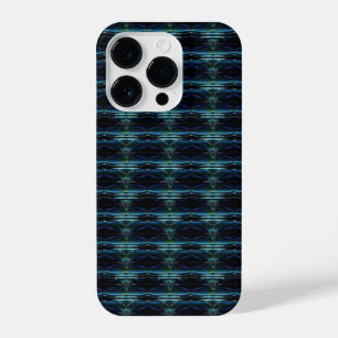 Coque Pour iPhone 14 Plus Etoiles arc-en-ciel bleu vert, Motif Artdeco