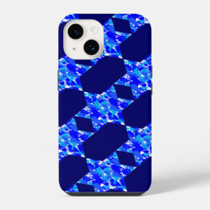 Coque Pour iPhone 14 Étoiles de peinture bleue