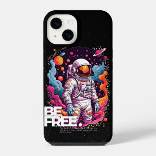 Coque Pour iPhone 14 ÊTRE GRATUIT Conception des astronautes