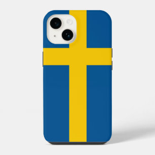 Coque Pour iPhone 14 Étui Apple Case-Mate patriotique, drapeau de Suède