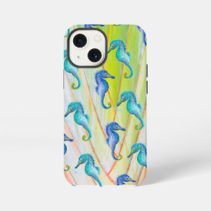 Etui iPhone 13 Mini Étui Apple iPhone 13 mini Hippocampe Bleu