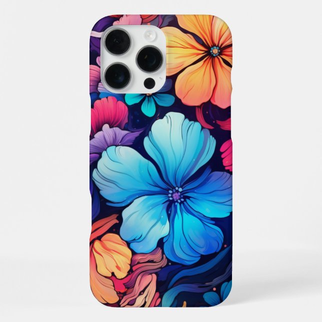 Coque iPhone Étui de conception de fleurs (Verso)