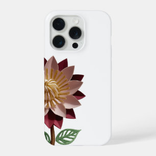 Étui de téléphone à fleurs en papier romantique –