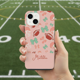 Coque Pour iPhone 14 Étui de téléphone à motif de nœud papillon de foot
