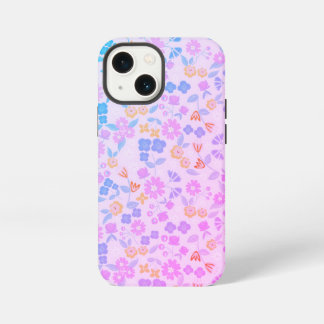 Etui iPhone 13 Mini Étui de téléphone à motif floral fantaisiste