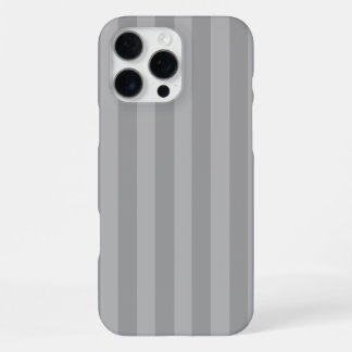 Coque iPhone 16 Pro Max Étui de téléphone à rayures verticales gris minima