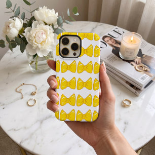 Coque iPhone 16 Pro Max Étui de téléphone à ruban jaune vif - Ruban fémini