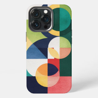 Etui iPhone 13 Pro Étui de téléphone Bauhaus Aquarelle - Géométrique