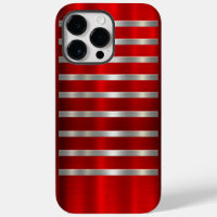 Étui de téléphone cellulaire métallisé rouge Cool