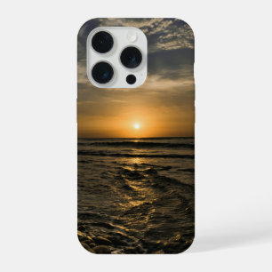 Étui de téléphone Coucher de soleil océan doré - H